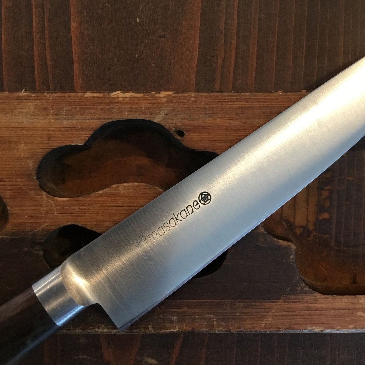 Masakane New Old Stock 150mm Petty SK Carbon Steel Ebony