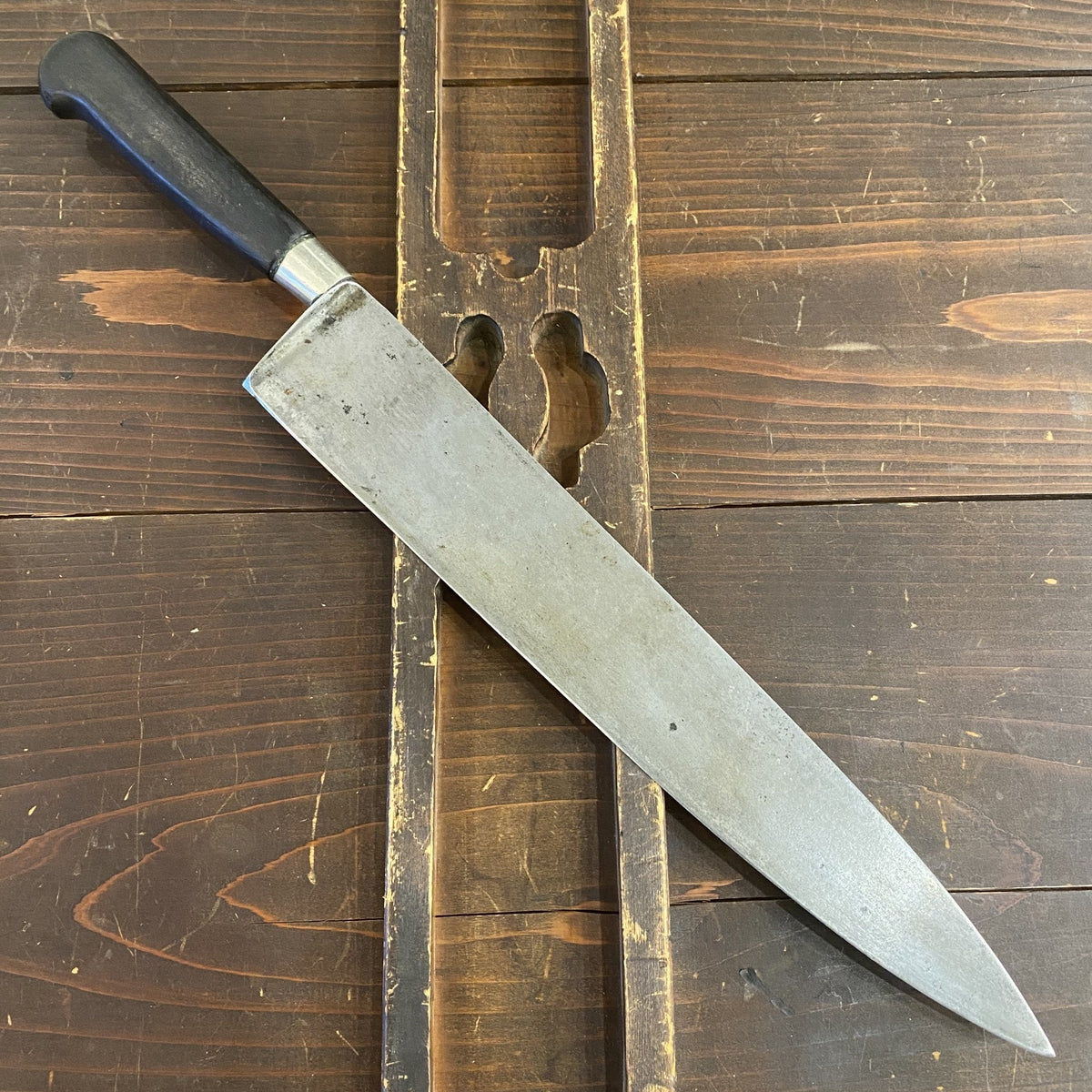 La Trompette 11" Nogent Style Chef Knife Paris *Pre-1891* Pre-Dufresne/Pouzet/Sabatier