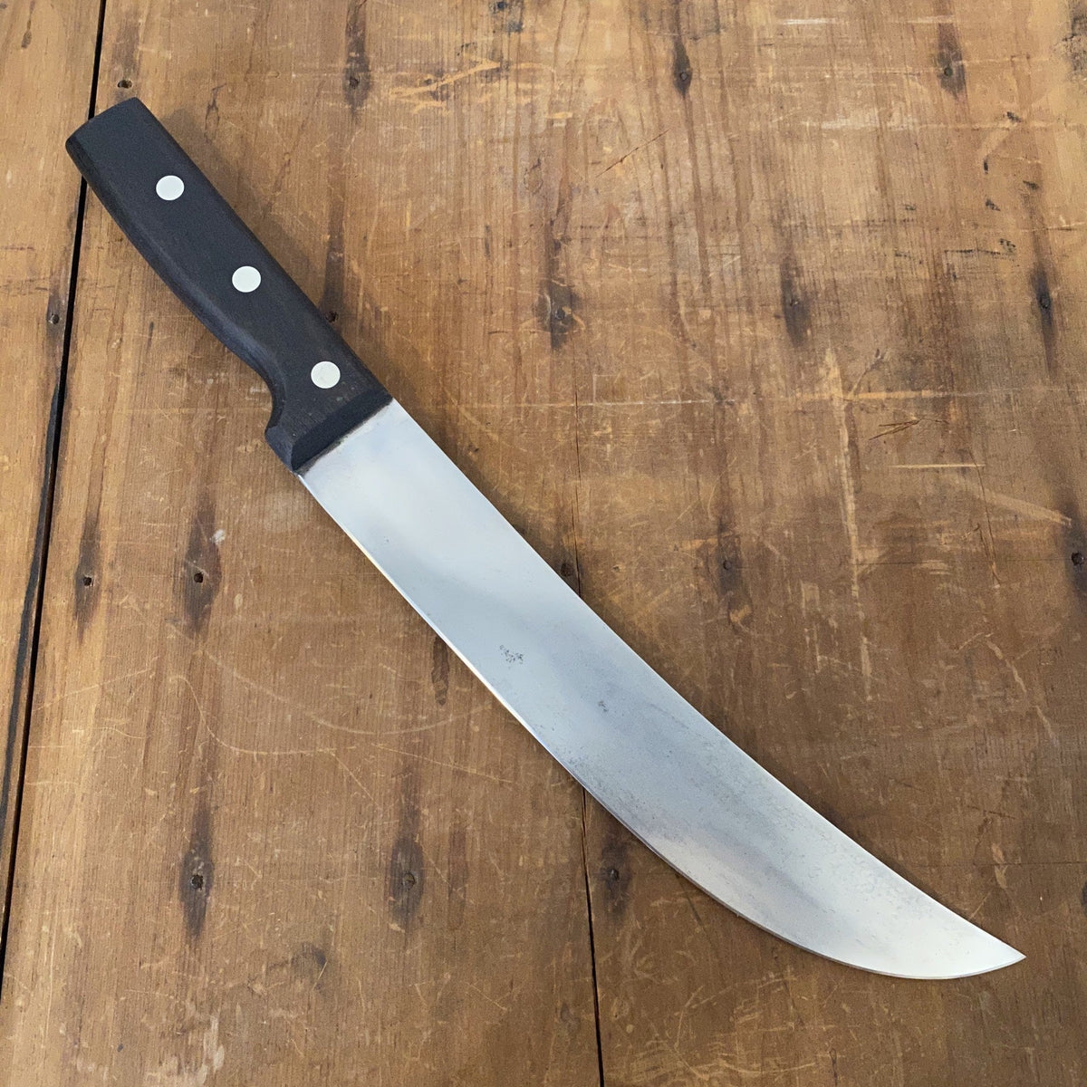 Unmarked American 10.5" Scimitar - Alloy Tool Steel ? 1950's-70's