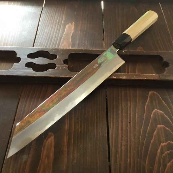 Sakai Kikumori Choyo 270mm Kiritsuke Gyuto Aogami 1 with Saya