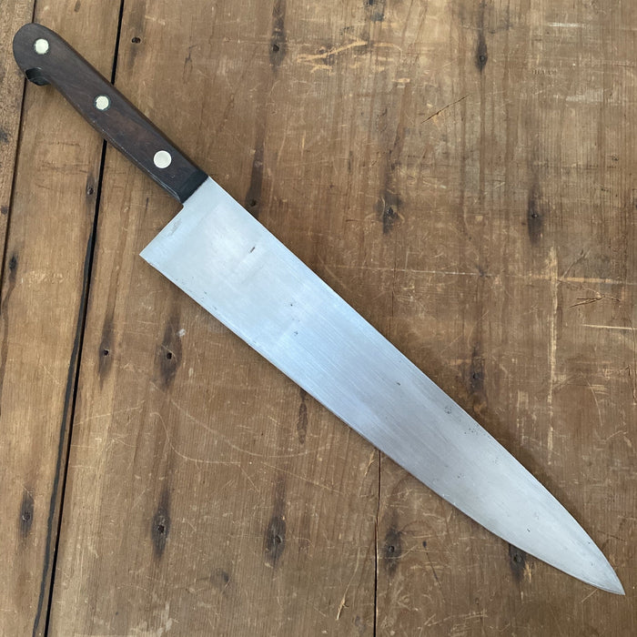 Vintage 12.25" Chef Knife Carbon Steel USA 1930-50's?