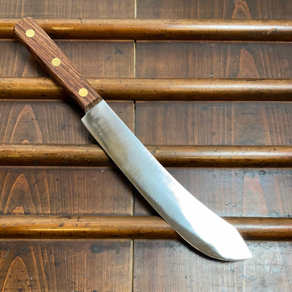 K Sabatier Jeune 8” Bullnose Butcher Knife Carbon Steel 1960’s