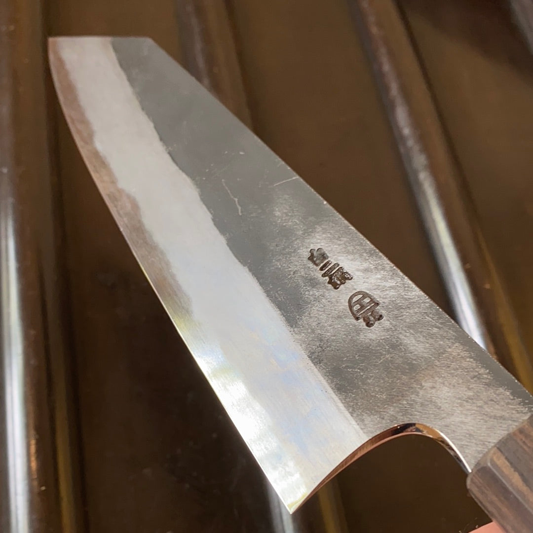 Hitohira Togashi 210mm Kiritsuke Gyuto Shirogami 2 Kurouchi Tagayasan Handle W Saya