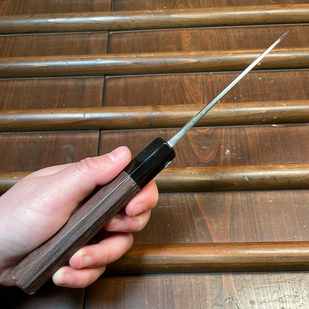 パーツ Tsukasa Tokunaga Tsukasa Hinoura 100mm Petty ATS-34 Buffalo Horn Rose Wood Handle
