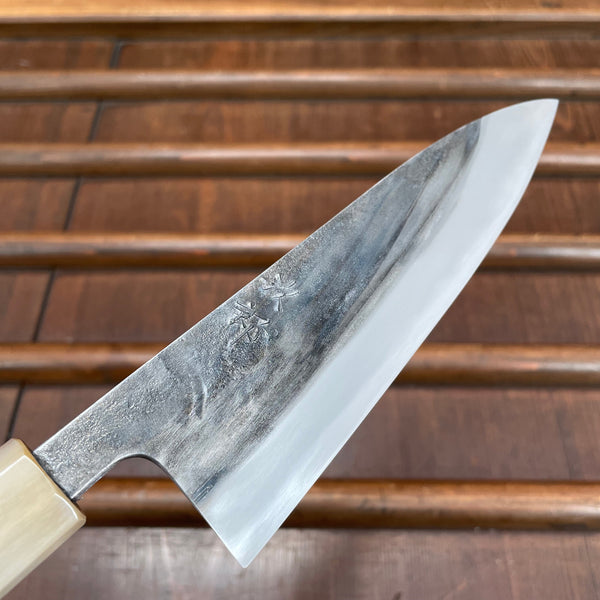 Jiro Nakagawa 150mm Wa Petty Kurouchi Shirogami 1 Taihei Tagayasan Handle #447