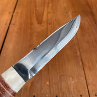 S. & S. Helle Holmedal Norway New Old Stock 112mm Knife - Laminated Carbon Steel