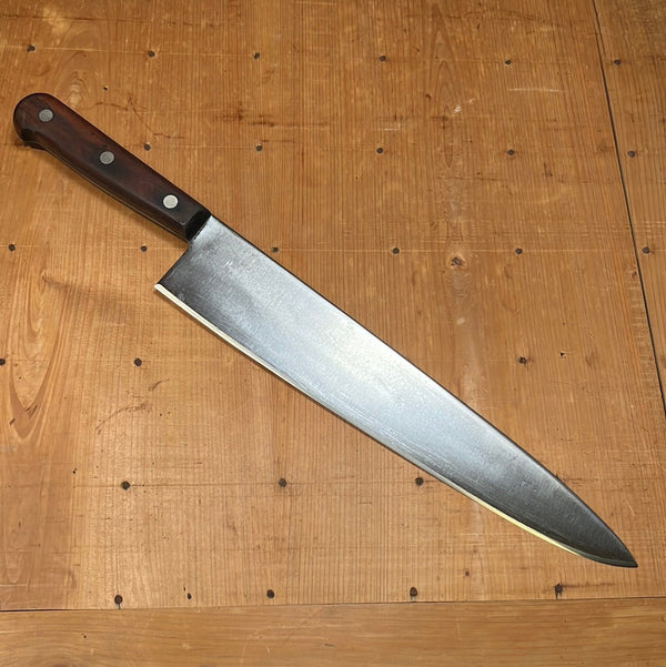 Bear Brand 12" Chef Knife Carbon Steel USA ~1950's