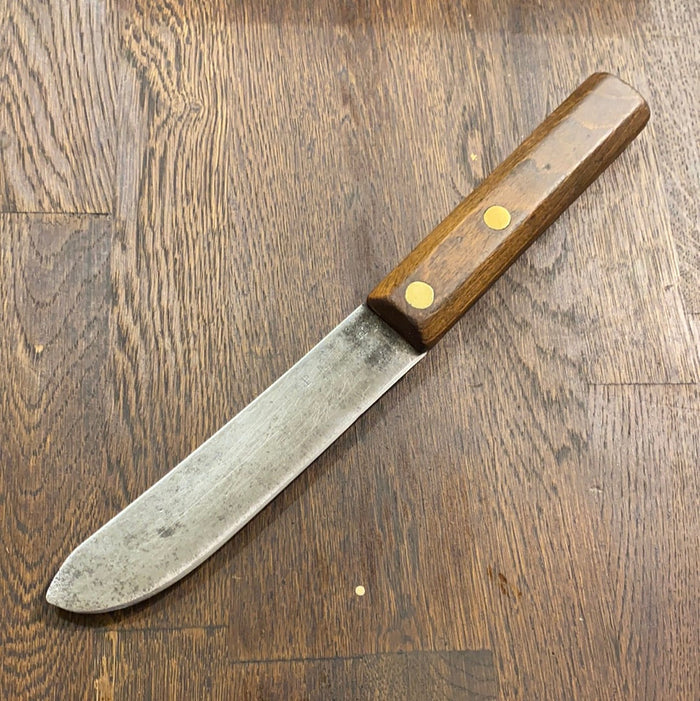 P Emrich Cin, Oh Est. 1856 5.5” Bullnose Carbon Steel Beech Antique