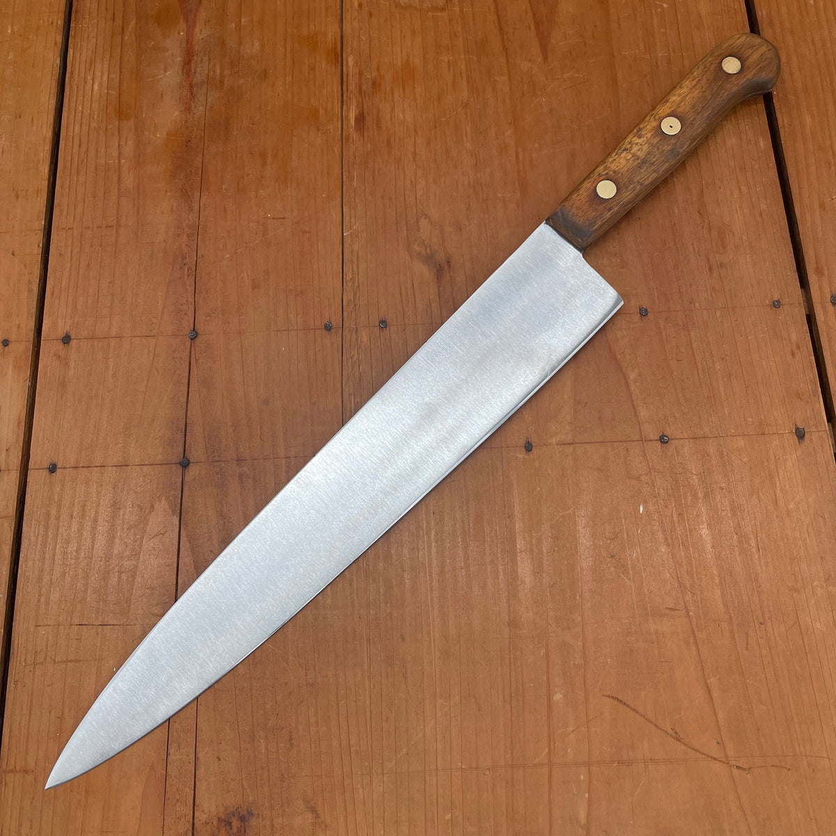 Landers Frary & Clark Universal 12" Chef Knife Carbon Steel USA 1930s-60s