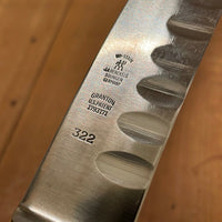 J A Henckels Carving Set ‘No-Stain’ Granton W/ 1931 US Pat No. Stainless & Stag Early 30’s