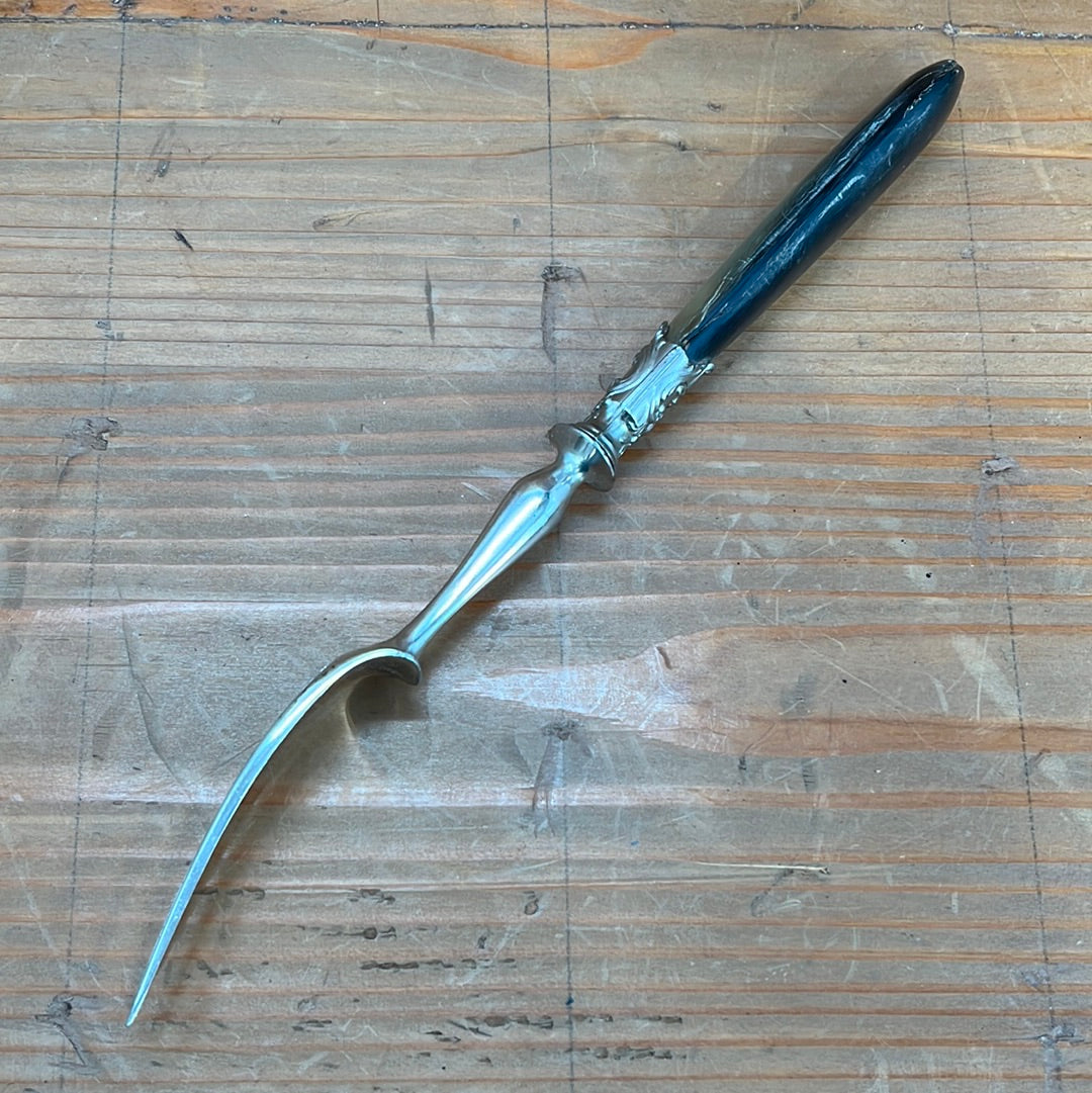 French Carving 3-Tined Fork Horn Handle