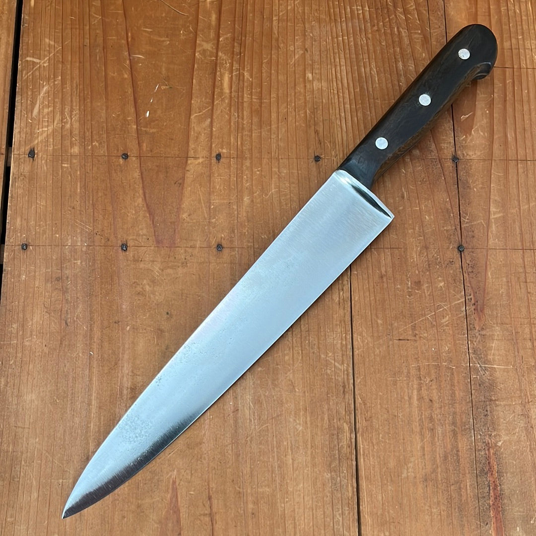 Unmarked 10” Chef Knife Carbon Steel German 1950-60s?