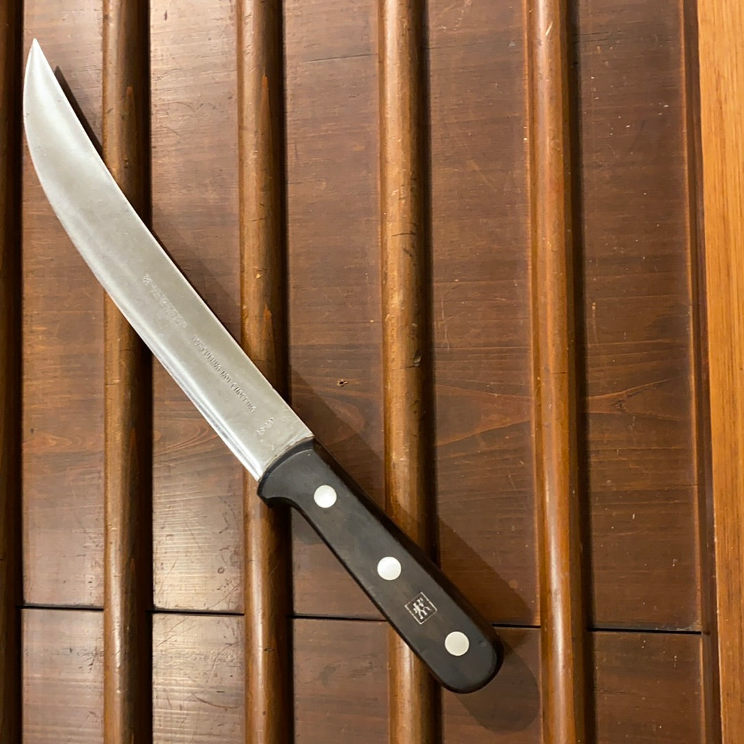 J A Henckels 10” Scimitar Carbon Steel 48-10” Solingen VGC 1950s