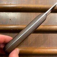 Unmarked Plate-Semelle 11.5” Chef Knife Hand Forged Carbon Steel France 1920-50s