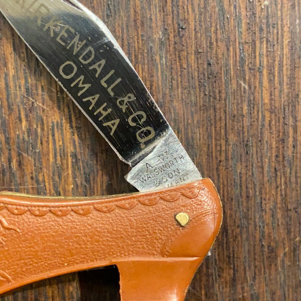 Minty A W Wadsworth 2 3/8” Figural Shoe Knife 1920’s?