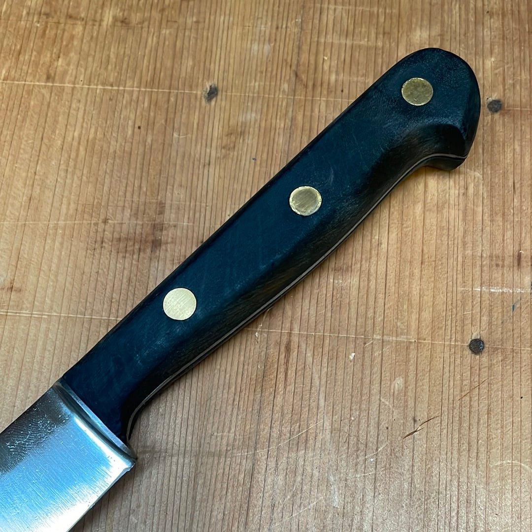Unmarked 10.25" Slicer Carbon Steel Hand Forged Solingen 1950s-70s