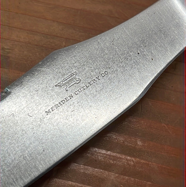 Meriden Cutlery Co Carving Set Carbon Steel Crown Stag 1918-1925