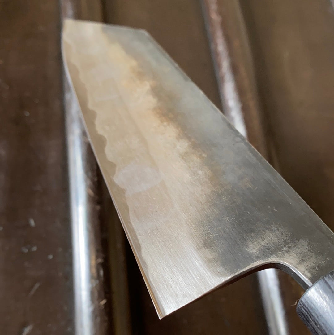 Hitohira MS 170mm Bunka Iron Clad Shirogami #2 Kurouchi Rosewood