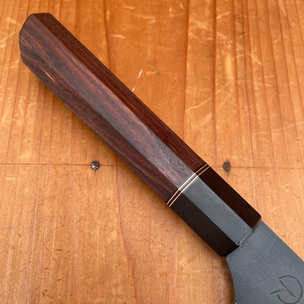 Alma Knife Co. 210mm Kiritsuke Gyuto 52100 Kurouchi - Rosewood Ebony Ferrule