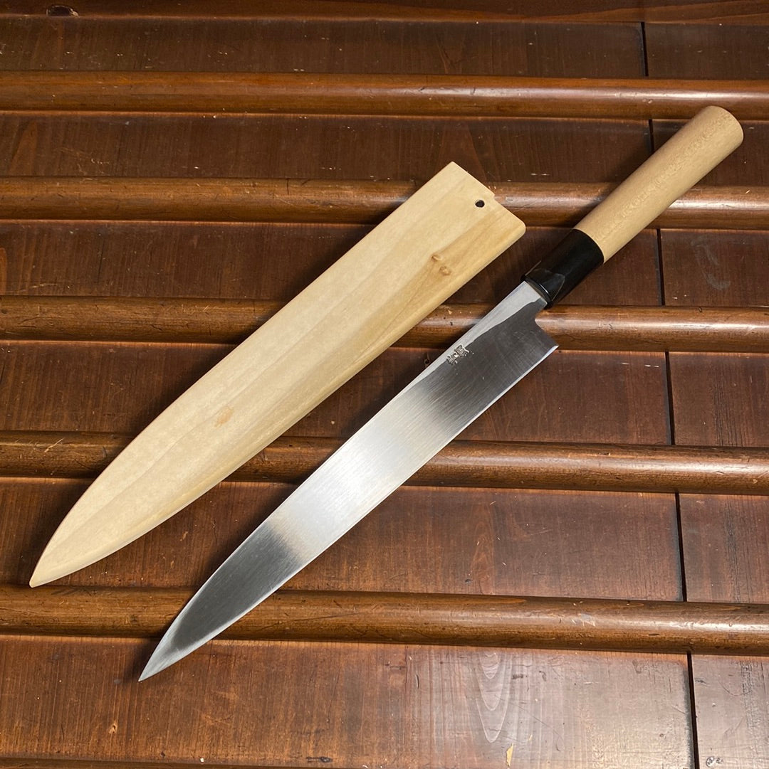 Hitohira Gorobei 240mm Yanagi Aogami 2 Ho Wood W Saya & Box