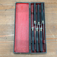 French Table Knives Carbon Steel Ebony Acier Fondu 1875-1925
