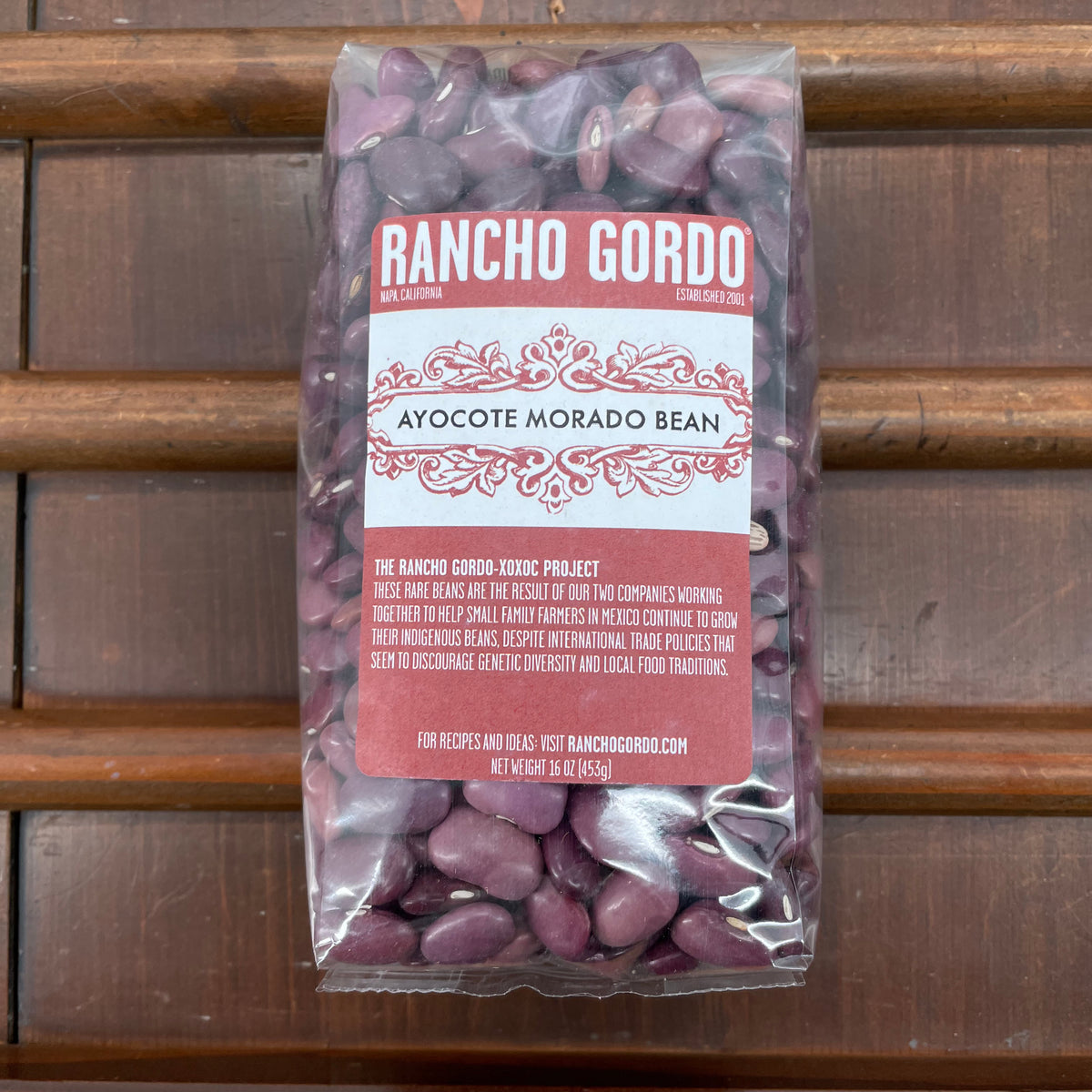Rancho Gordo Ayocote Morado Bean - 1lb