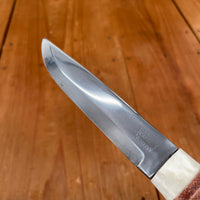 S. & S. Helle Holmedal Norway New Old Stock 112mm Knife - Laminated Carbon Steel