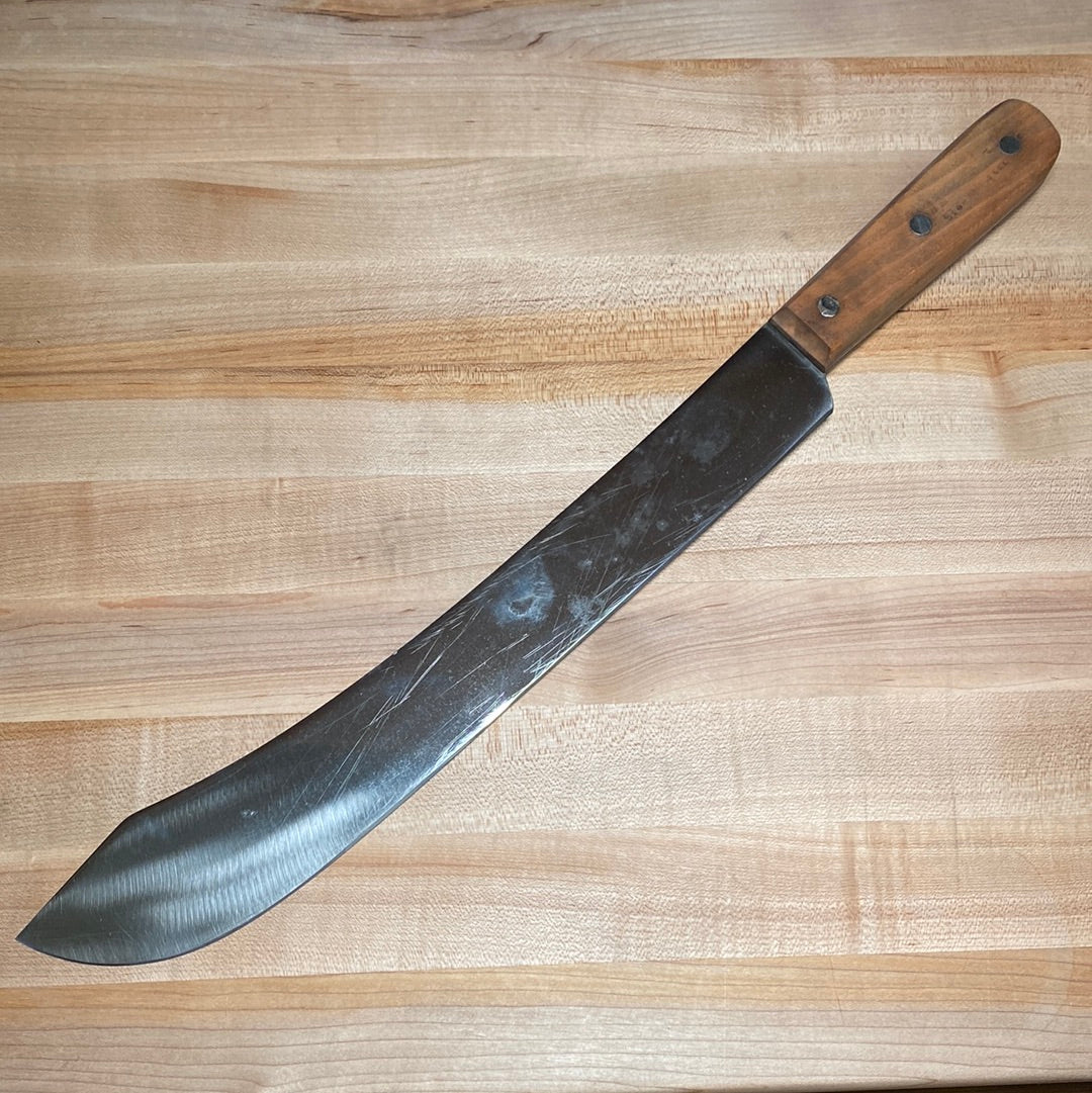 Hyde 14" Bullnose Butcher Carbon Steel 1930's-50's