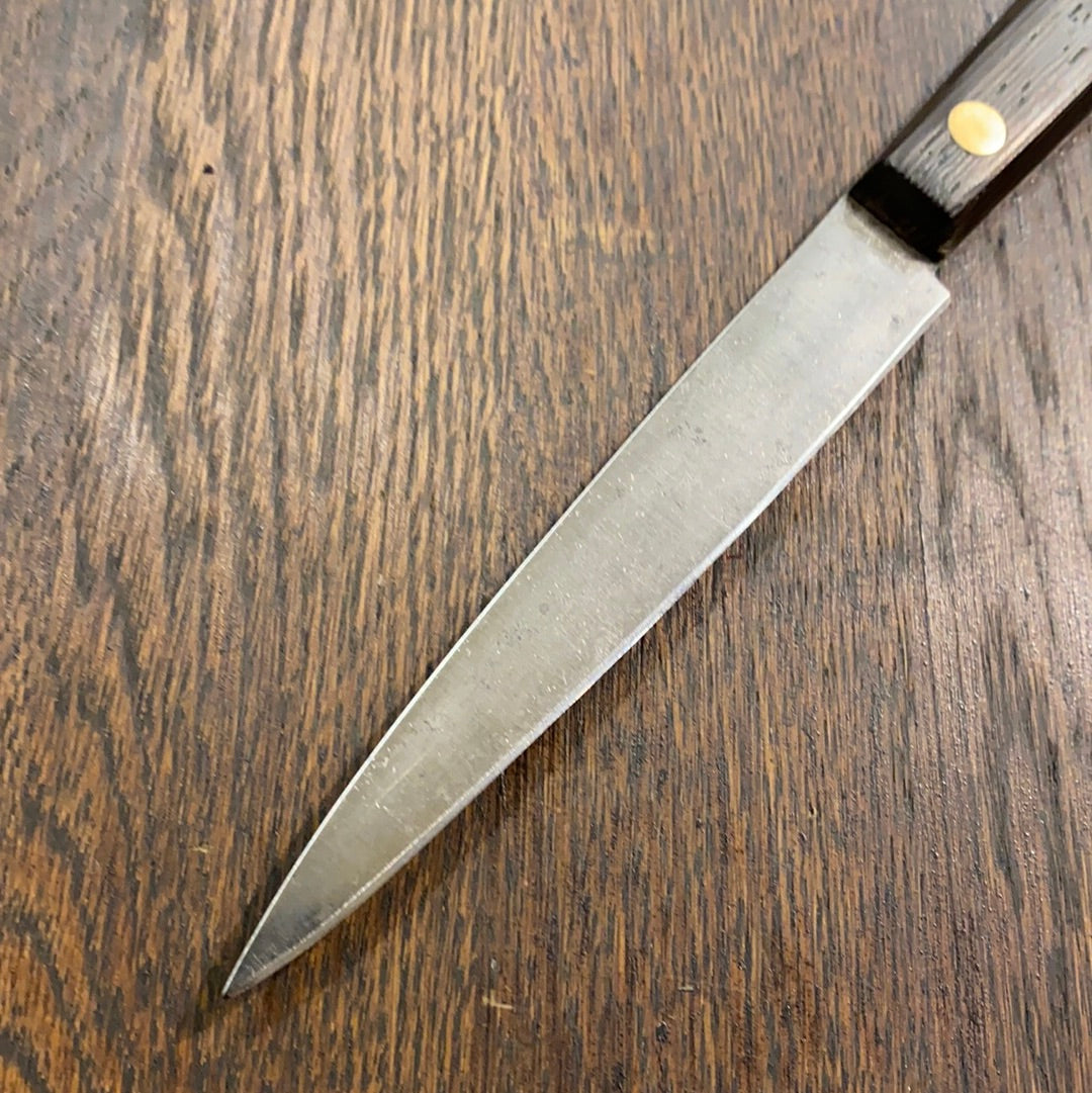 K Sabatier Jeune French Paring Knife Carbon Steel Wenge 1960s