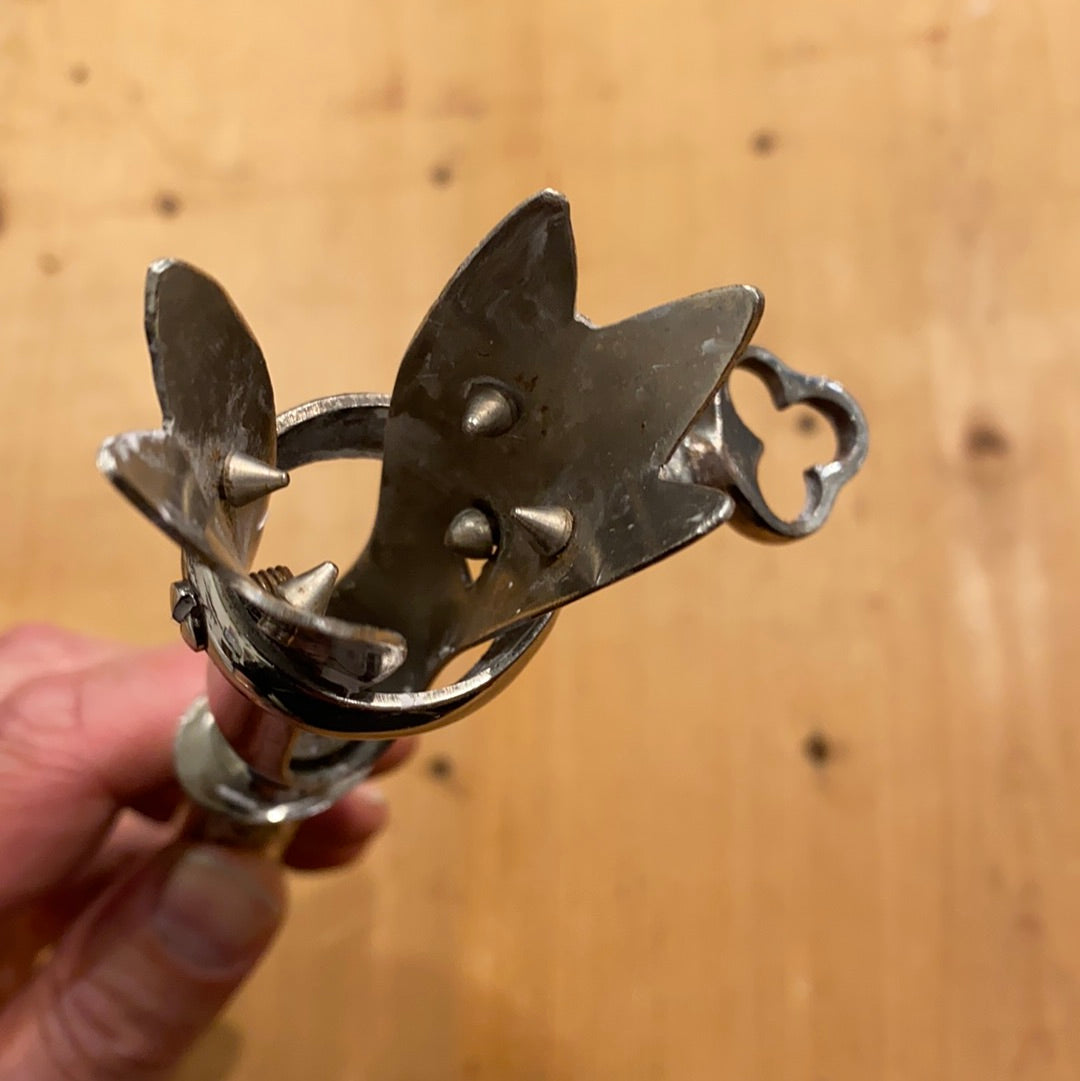 French Gigot Roast Holder Silverplate