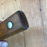 Foster Bros 10” Bullnose Scimitar Carbon Steel Hardwood Handle