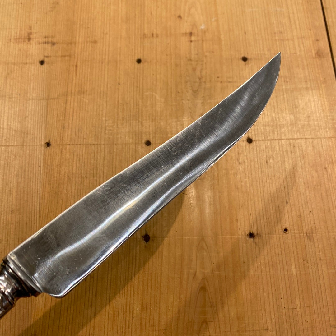 French Carving Set Silver & Carbon Steel Paris Acier Forge