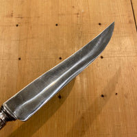 French Carving Set Silver & Carbon Steel Paris Acier Forge