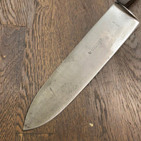J A Henckels 9.25” Chef Knife Handforged Carbon Steel 1950s
