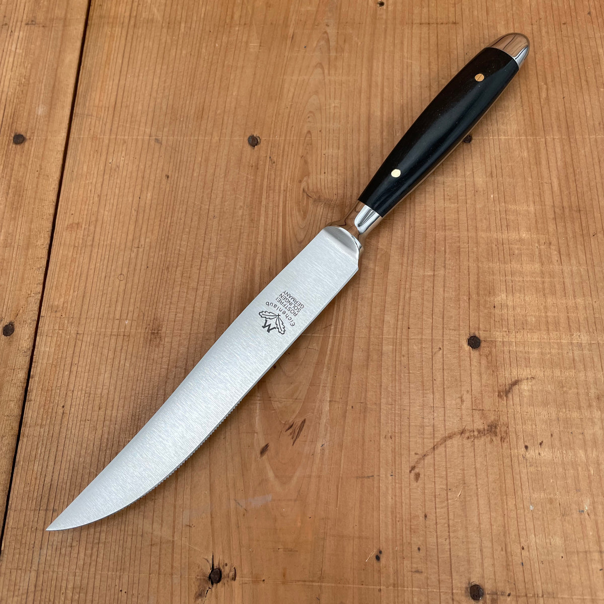 Eichenlaub Forged Tableware - Steak Knife Table Length- Staghorn Polish -  Set of 6