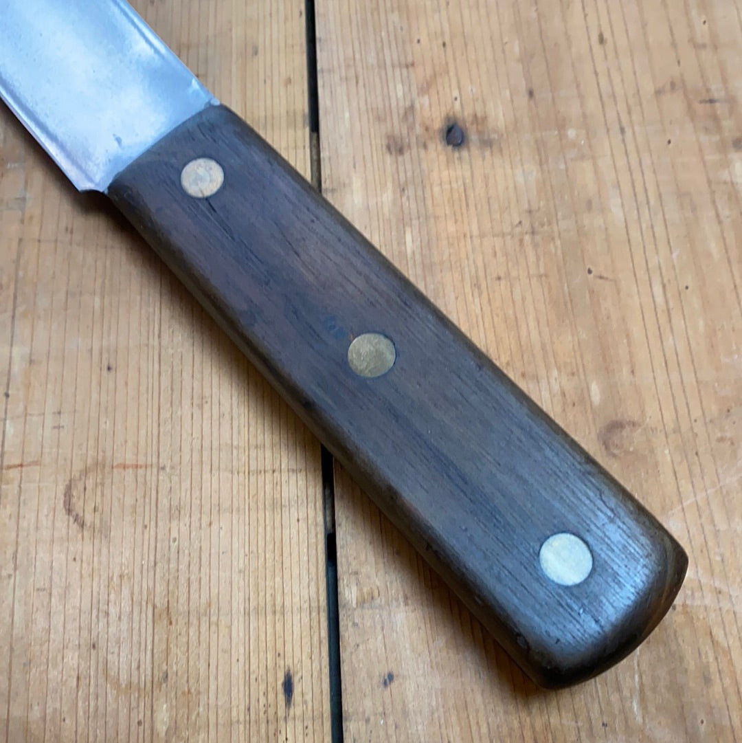 Unmarked 10” Bullnose Scimitar Carbon Steel USA 1930’s?