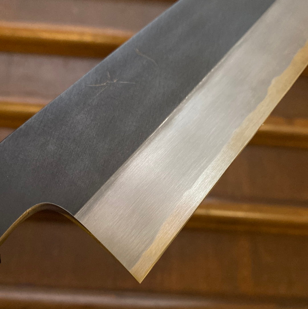 Hitohira Kikuchiyo Kyuzo 240mm Gyuto Iron Clad Shirogami 2 Oct Cherry / Ebony