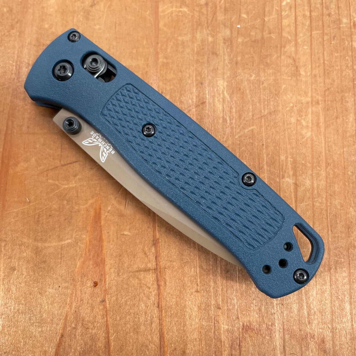  Benchmade - Bugout 535 EDC Knife with Blue Grivory