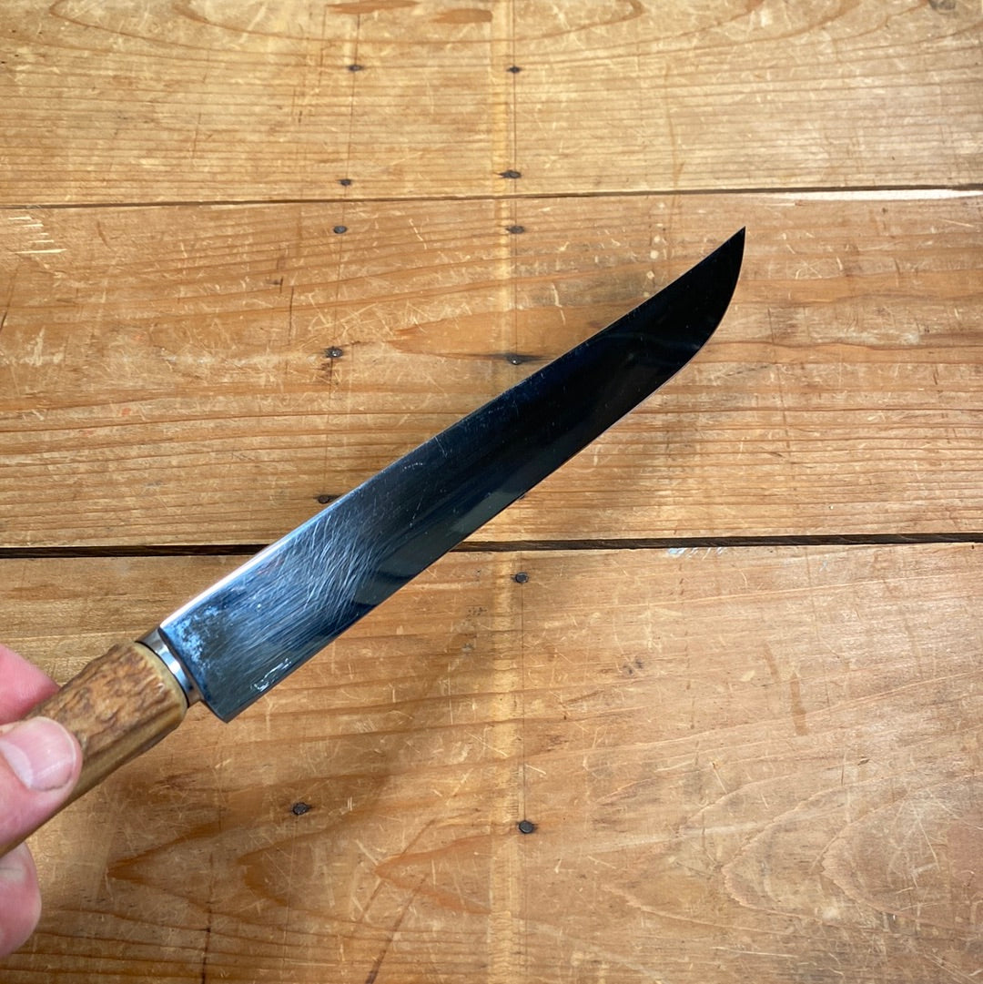 Friedr Herder 8.5” Carving Knife “Constant” Stainless Steel Stag Tip ~1950s-60s