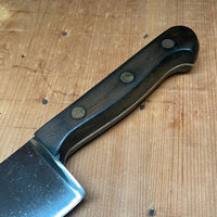 Sword & Shield German 10.5" Forged Carbon Steel Chef Knife 1960s
