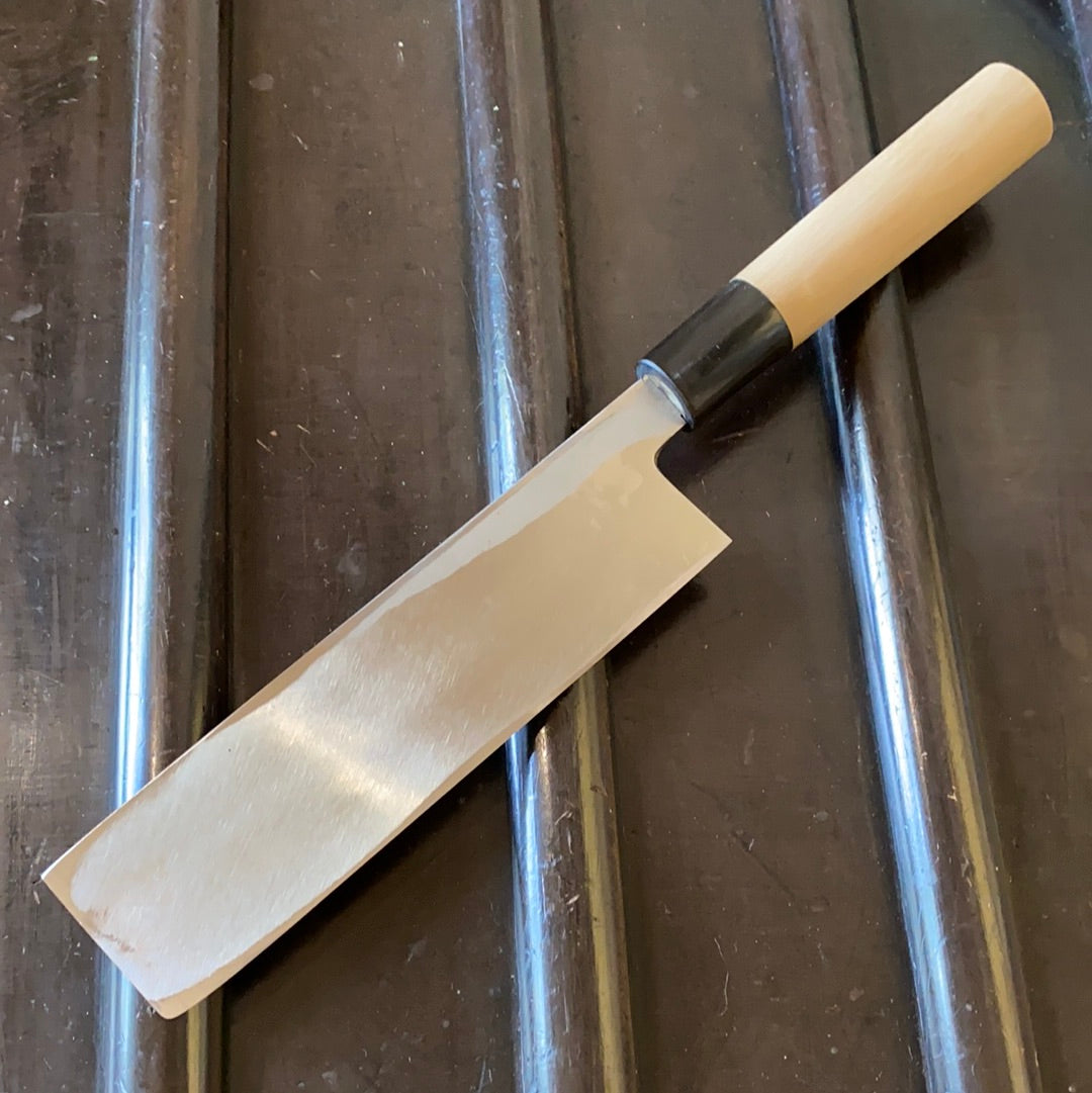 Kikuichi Kasumi 180mm Usuba Shirogami  W Saya