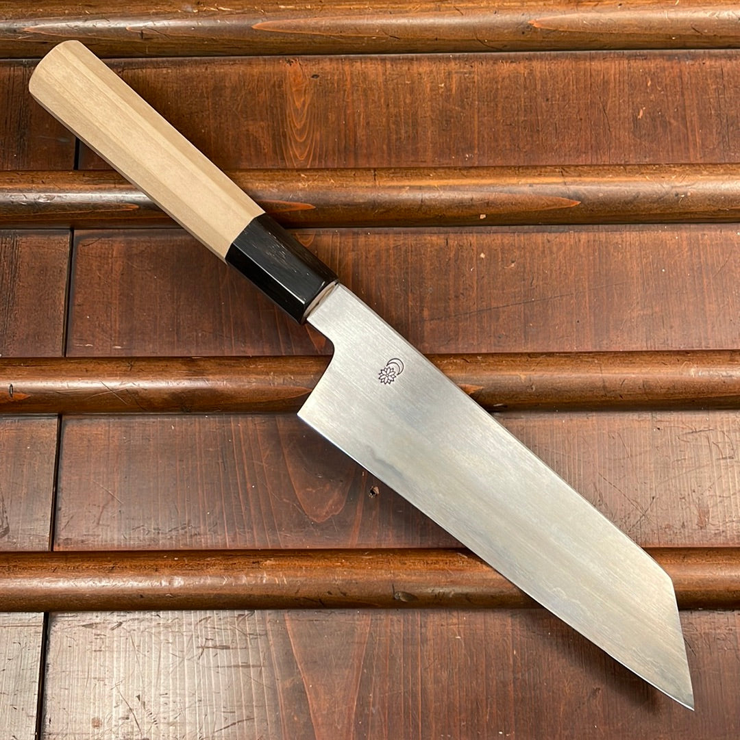 Sakai Kikumori 'Kikuzuki Kasumi' 180mm Kiritsuke Santoku - Shirogami 2