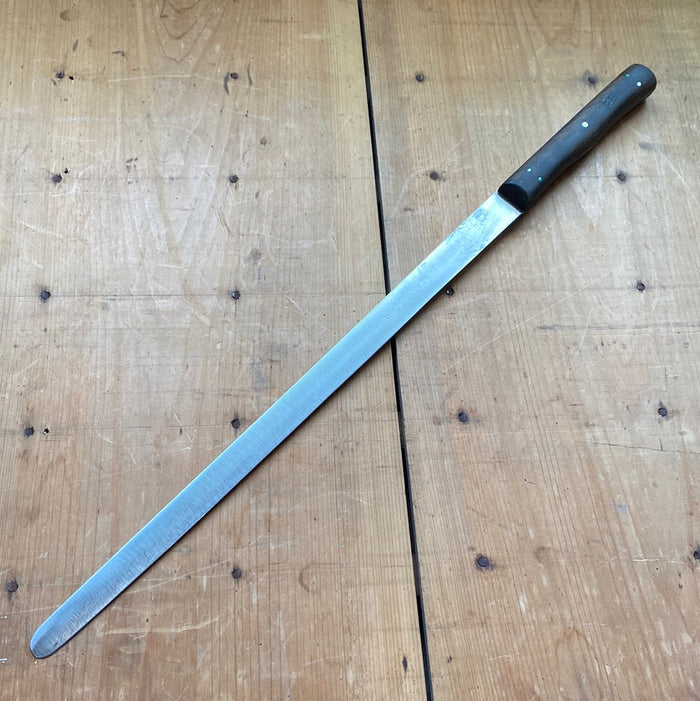 J A Henckels 12.25” Flexible Slicer Salmon / Ham Carbon Steel 1950’s