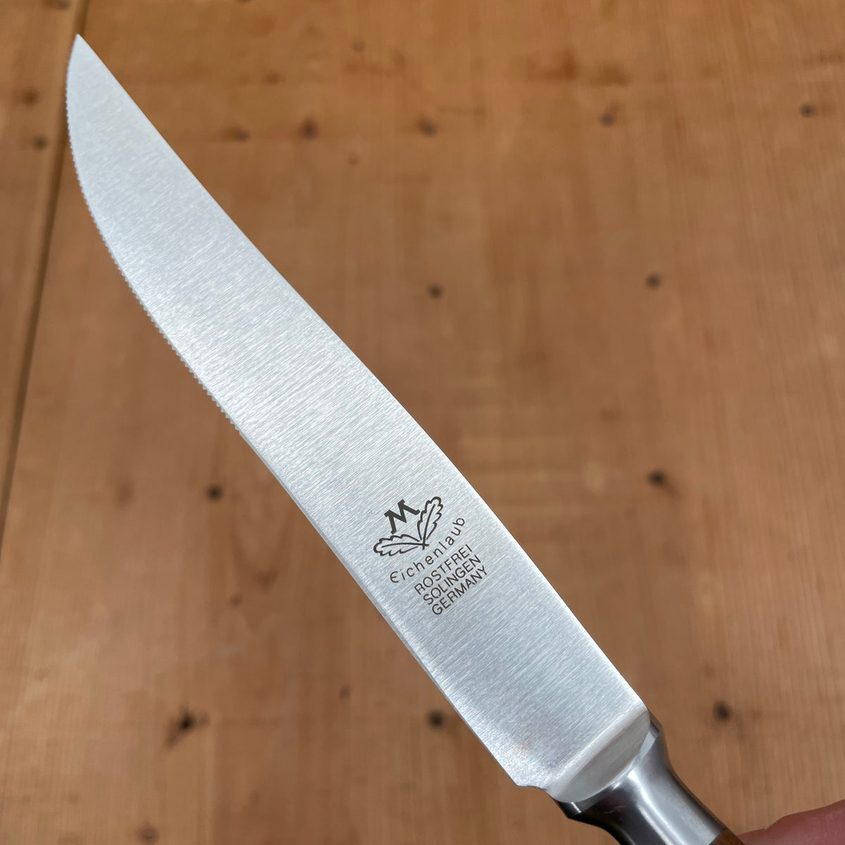 Eichenlaub Forged Tableware - Steak Knife Table Length- Dark Oak Matte - Set of 6