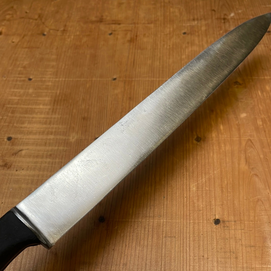 Unmarked 10.25" Slicer Carbon Steel Hand Forged Solingen 1950s-70s