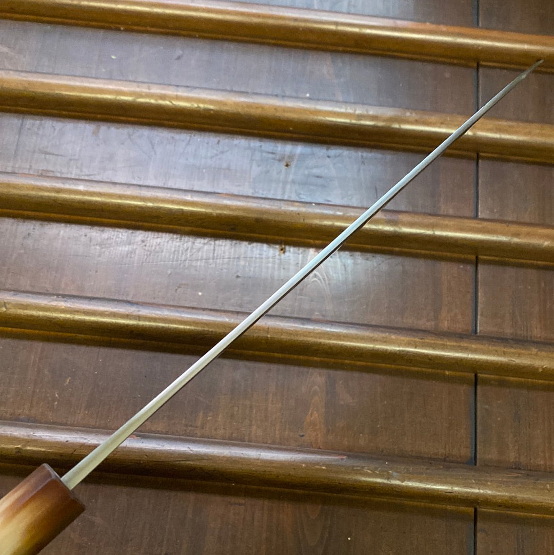 Konosuke Madei Sumiiro 240mm Gyuto SLD Kurouchi Nashiji - by Nihei - Blonde Horn