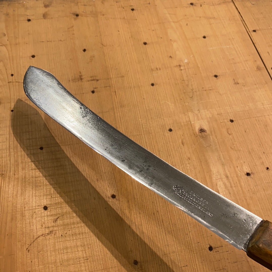 I Wilson 11.75” Bullnose Scimitar Carbon Steel Sheffield 1890-1920’s