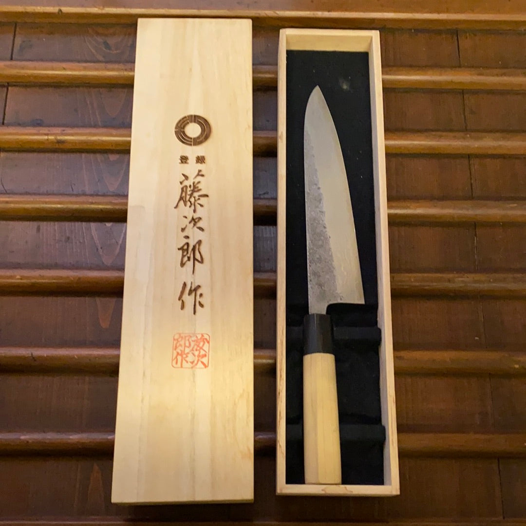 Tojiro 210mm Gyuto Aogami 2 Iron Suminagashi Ho / Horn W Kiri Box