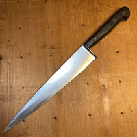 J A Henckels 10" Hand Forged Carbon Steel Chef Knife Model 102 1910-20s