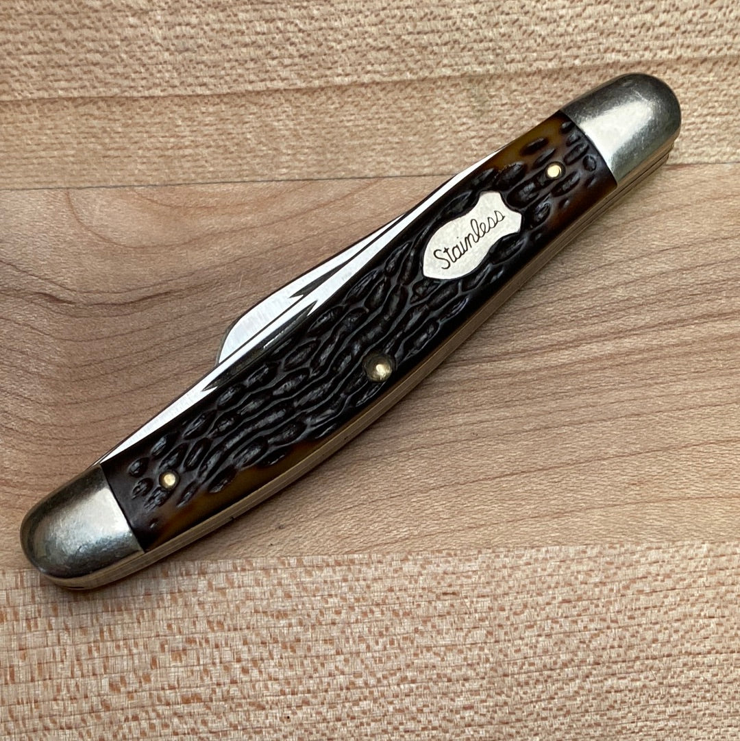 Schrade 3.5” Stockman Stainless USA 1970’s